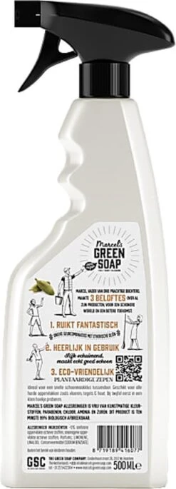 Marcel's Green Soap Allesreiniger Spray - Sandelhout & Kardemom - 500ML -Winkel Voor Schoonmaakartikelen 433x1200
