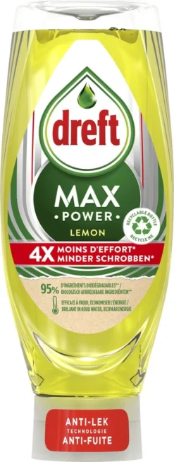 Dreft MaxPower - Lemon - Vloeibaar Afwasmiddel - Voordeelverpakking 8 X 640 Ml 14 Dreft MaxPower - Lemon - Vloeibaar Afwasmiddel - Voordeelverpakking 8 X 640 Ml -Winkel Voor Schoonmaakartikelen 453x1200 1