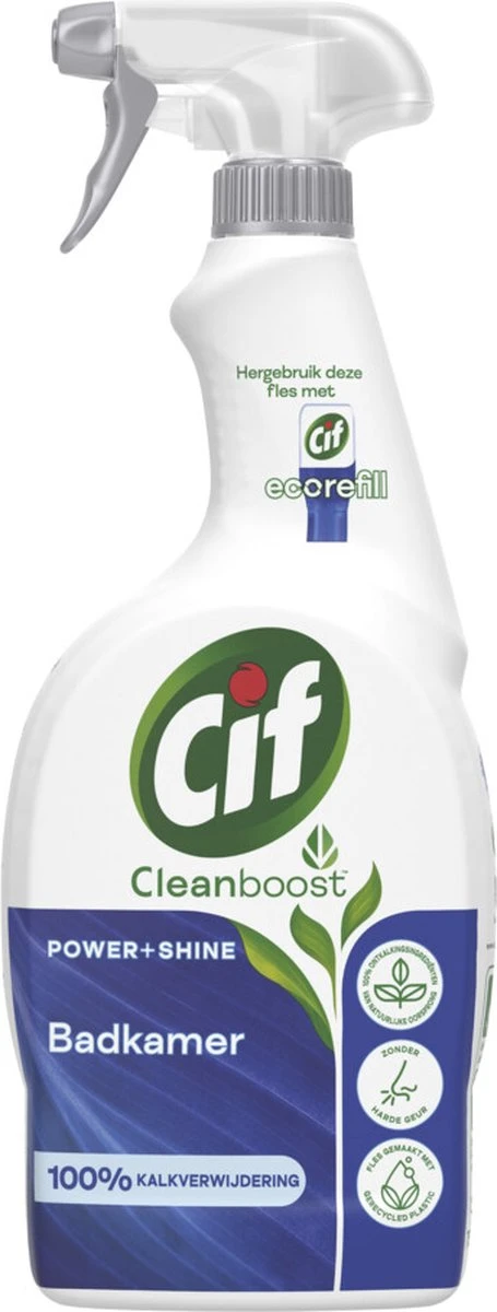 Cif CleanBoost Power & Shine Badkamer Spray - 6 X 750 Ml - Voordeelverpakking 10 Cif CleanBoost Power & Shine Badkamer Spray - 6 X 750 Ml - Voordeelverpakking - Image 10