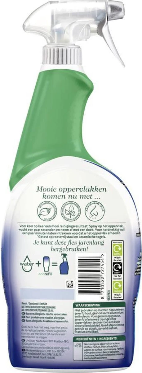 Cif CleanBoost Power & Shine Badkamer Spray - 6 X 750 Ml - Voordeelverpakking 2 Cif CleanBoost Power & Shine Badkamer Spray - 6 X 750 Ml - Voordeelverpakking - Image 2