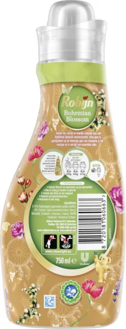Robijn Collections Bohemian Blossom Wasverzachter - 8 X 30 Wasbeurten - Voordeelverpakking -Winkel Voor Schoonmaakartikelen 460x1200 1