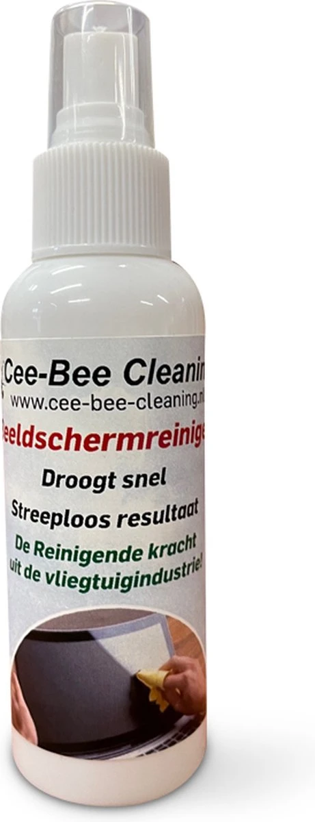 Beeldschermreiniger Met Glasdoek | Droogt Snel En Streeploos | Sprayflacon 100ml 2 Beeldschermreiniger Met Glasdoek | Droogt Snel En Streeploos | Sprayflacon 100ml - Image 2