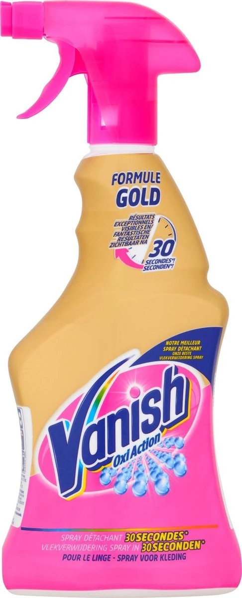 Vanish Oxi Action Gold Vlekverwijderaar Spray - 500ml X2 5 Vanish Oxi Action Gold Vlekverwijderaar Spray - 500ml X2 - Image 5