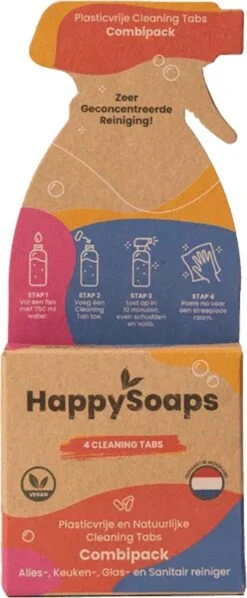 HappySoaps Cleaning Tabs - Combipack Met 4 Verschillende Tabs - Allesreiniger, Keukenreiniger, Glasreiniger En Sanitairreiniger - 100% Plasticvrij, Duurzaam & Vegan 10 HappySoaps Cleaning Tabs - Combipack Met 4 Verschillende Tabs - Allesreiniger, Keukenreiniger, Glasreiniger En Sanitairreiniger - 100% Plasticvrij, Duurzaam & Vegan -Winkel Voor Schoonmaakartikelen 496x1200