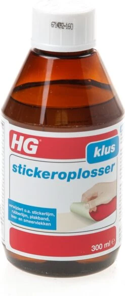 HG Stickerverwijderaar - 300ml - Eenvoudig In Gebruik - 100% Lijmrestenverwijdering -Winkel Voor Schoonmaakartikelen 508x1200
