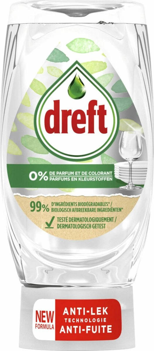 Dreft Afwasmiddel Pure & Clean - 8 X 370 Ml - Voordeelverpakking 5 Dreft Afwasmiddel Pure & Clean - 8 X 370 Ml - Voordeelverpakking - Image 5