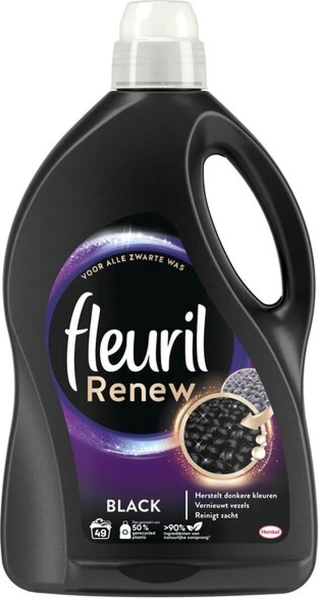 Fleuril Renew Zwart Vloeibaar Wasmiddel - 2,695 L - 49 Wasbeurten 4 Fleuril Renew Zwart Vloeibaar Wasmiddel - 2,695 L - 49 Wasbeurten - Image 4
