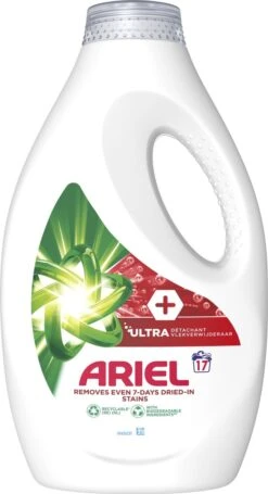 Ariel Vloeibaar Wasmiddel + Ultra Vlekverwijderaar - 4 X 17 Wasbeurten - Voordeelverpakking 5 Ariel Vloeibaar Wasmiddel + Ultra Vlekverwijderaar - 4 X 17 Wasbeurten - Voordeelverpakking -Winkel Voor Schoonmaakartikelen 651x1200 1