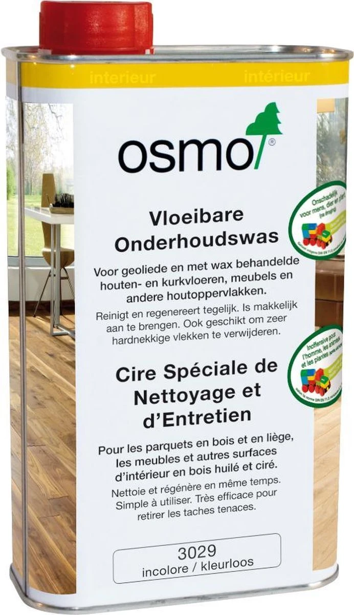 Osmo Onderhoudswas 3029 - 1 Liter | Vloeibare Onderhoudswas En Reinigingsmiddel | Houten Vloer Onderhoud 1 Osmo Onderhoudswas 3029 - 1 Liter | Vloeibare Onderhoudswas En Reinigingsmiddel | Houten Vloer Onderhoud
