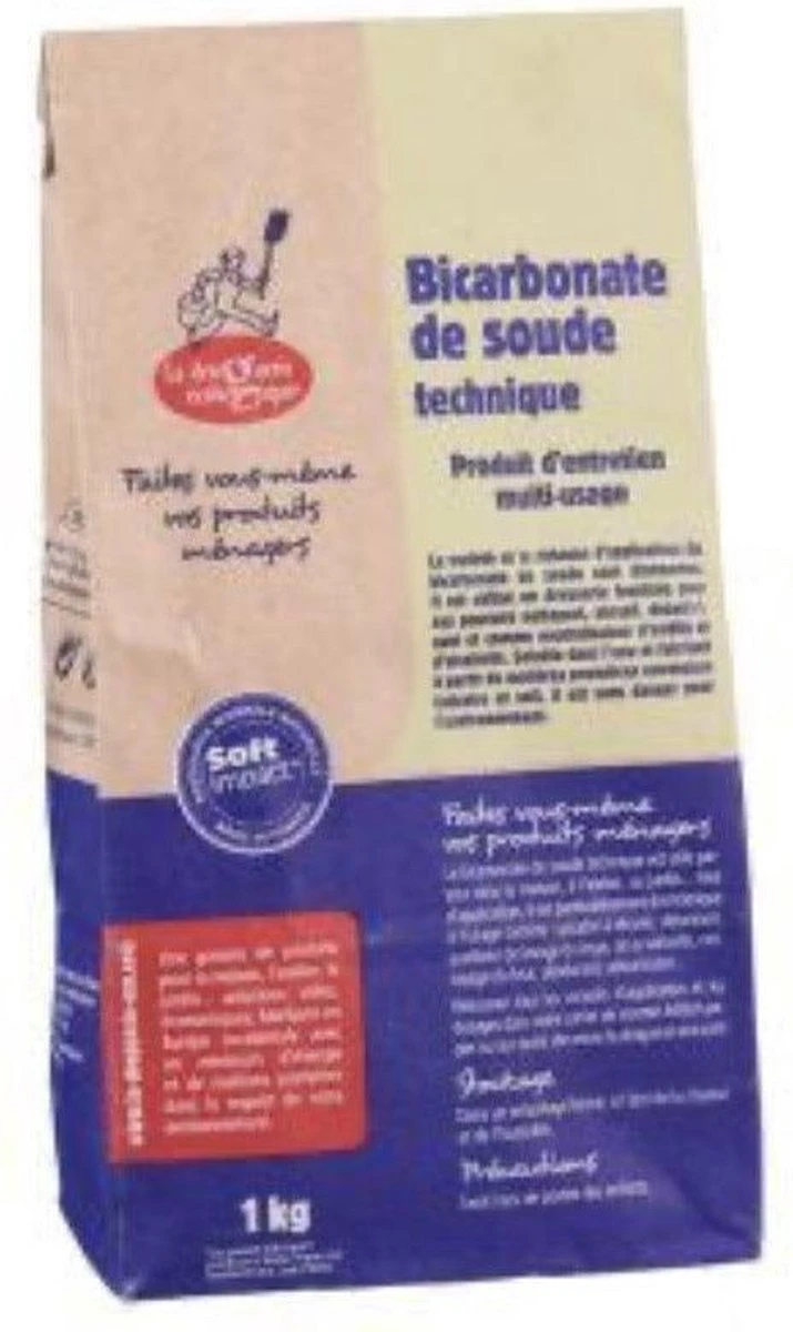 Merkloos Baking-Soda - Zuiveringszout - 1 Kg 2 Merkloos Baking-Soda - Zuiveringszout - 1 Kg - Image 2