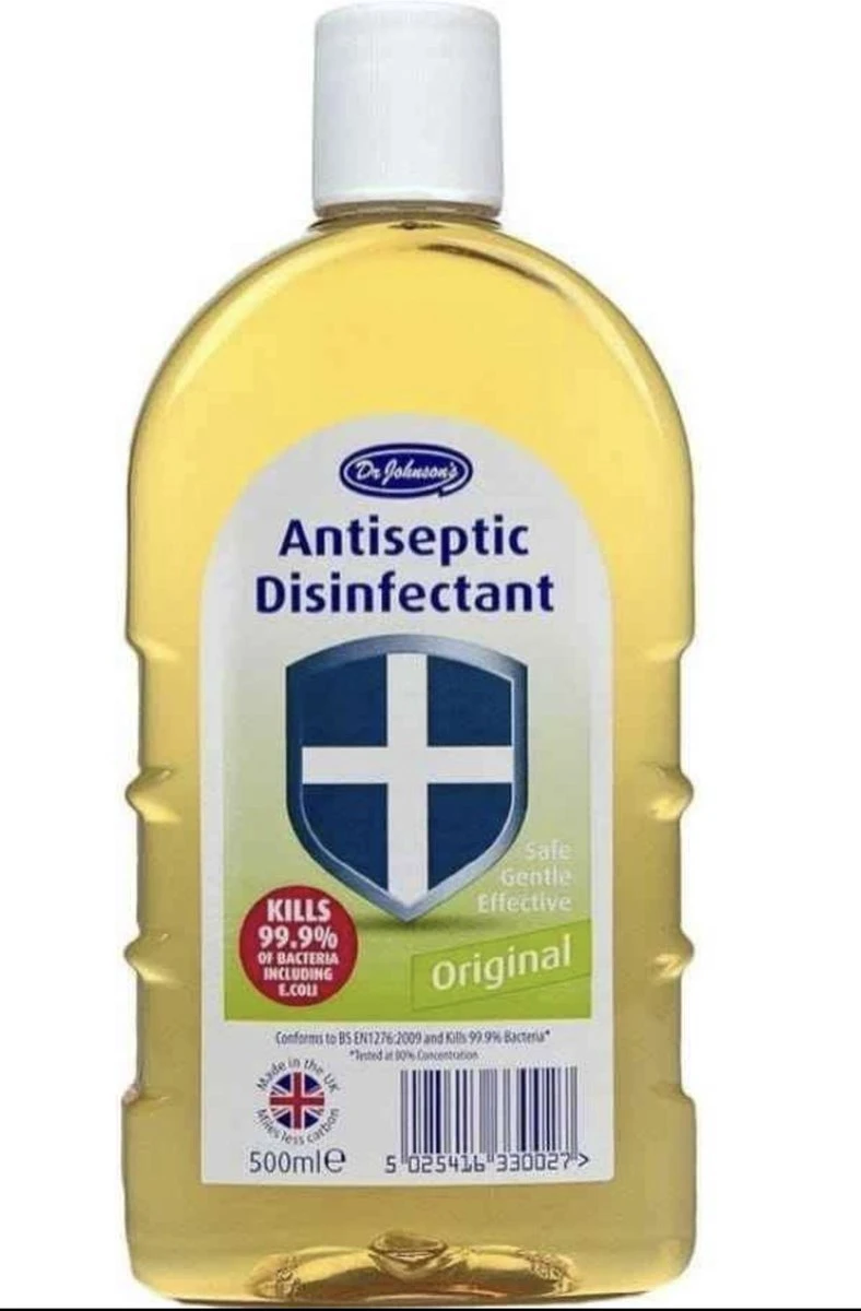 Dr Johnsons Ontsmettingsmiddel - 6 X 500ml Voordeelverpakking - Dettol Antiseptic Alternatief 4 Dr Johnsons Ontsmettingsmiddel - 6 X 500ml Voordeelverpakking - Dettol Antiseptic Alternatief - Image 4