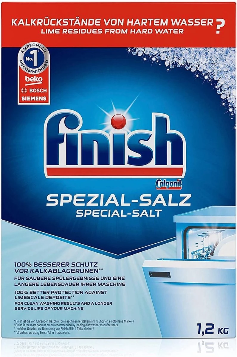 Finish Zout Vaatwaszout 3 X 1,2kg & Glansspoelmiddel 2 X 750ml 2 Finish Zout Vaatwaszout 3 X 1,2kg & Glansspoelmiddel 2 X 750ml - Image 2