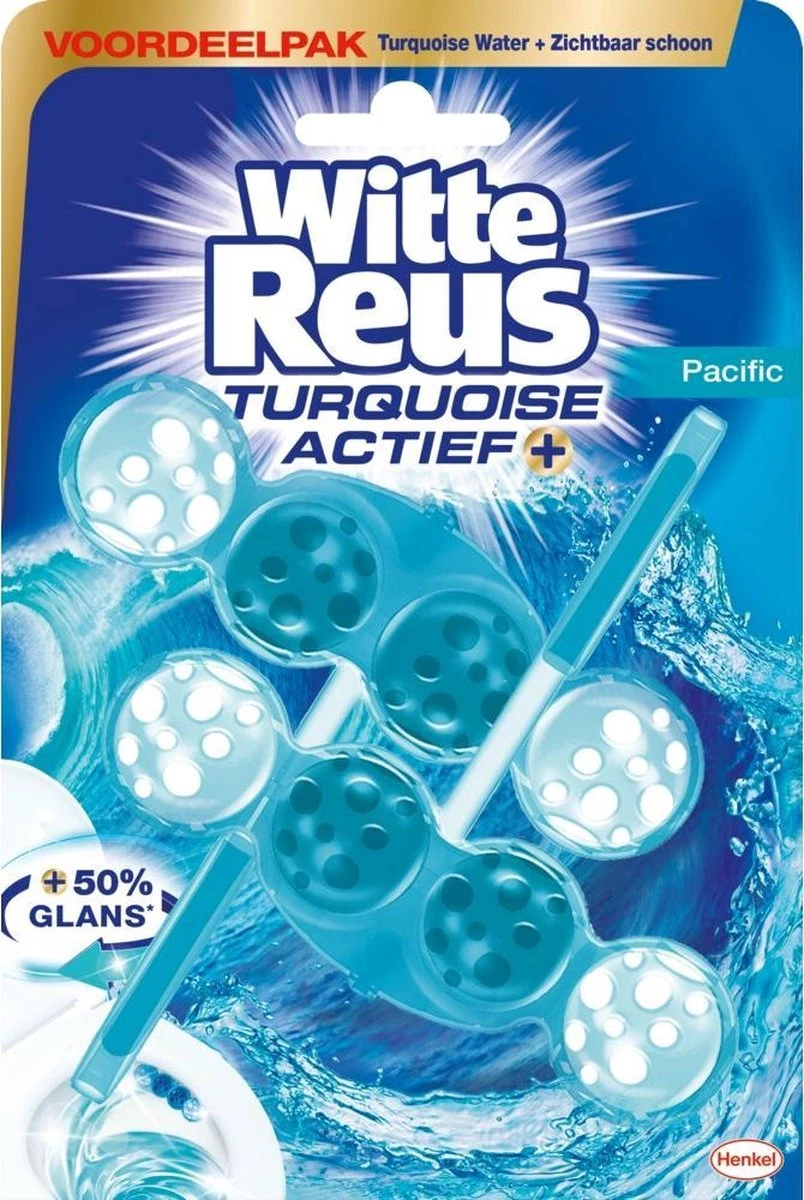 Witte Reus Turquoise Actief Toiletblok WC Blokjes Voordeelverpakking - 20 Stuks 2 Witte Reus Turquoise Actief Toiletblok WC Blokjes Voordeelverpakking - 20 Stuks - Image 2