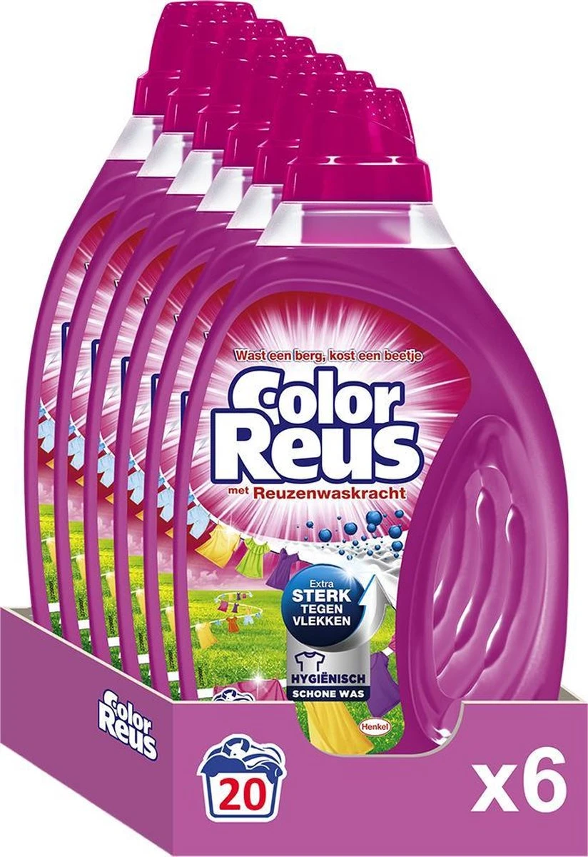 Color Reus Gel Vloeibaar Wasmiddel - Gekleurde Was - Voordeelverpakking - 120 Wasbeurten 3 Color Reus Gel Vloeibaar Wasmiddel - Gekleurde Was - Voordeelverpakking - 120 Wasbeurten - Image 3