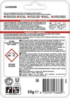 Glorix Power 5 Toiletblokken - Lavendel - 9 Stuks - Voordeelverpakking 14 Glorix Power 5 Toiletblokken - Lavendel - 9 Stuks - Voordeelverpakking -Winkel Voor Schoonmaakartikelen 860x1200