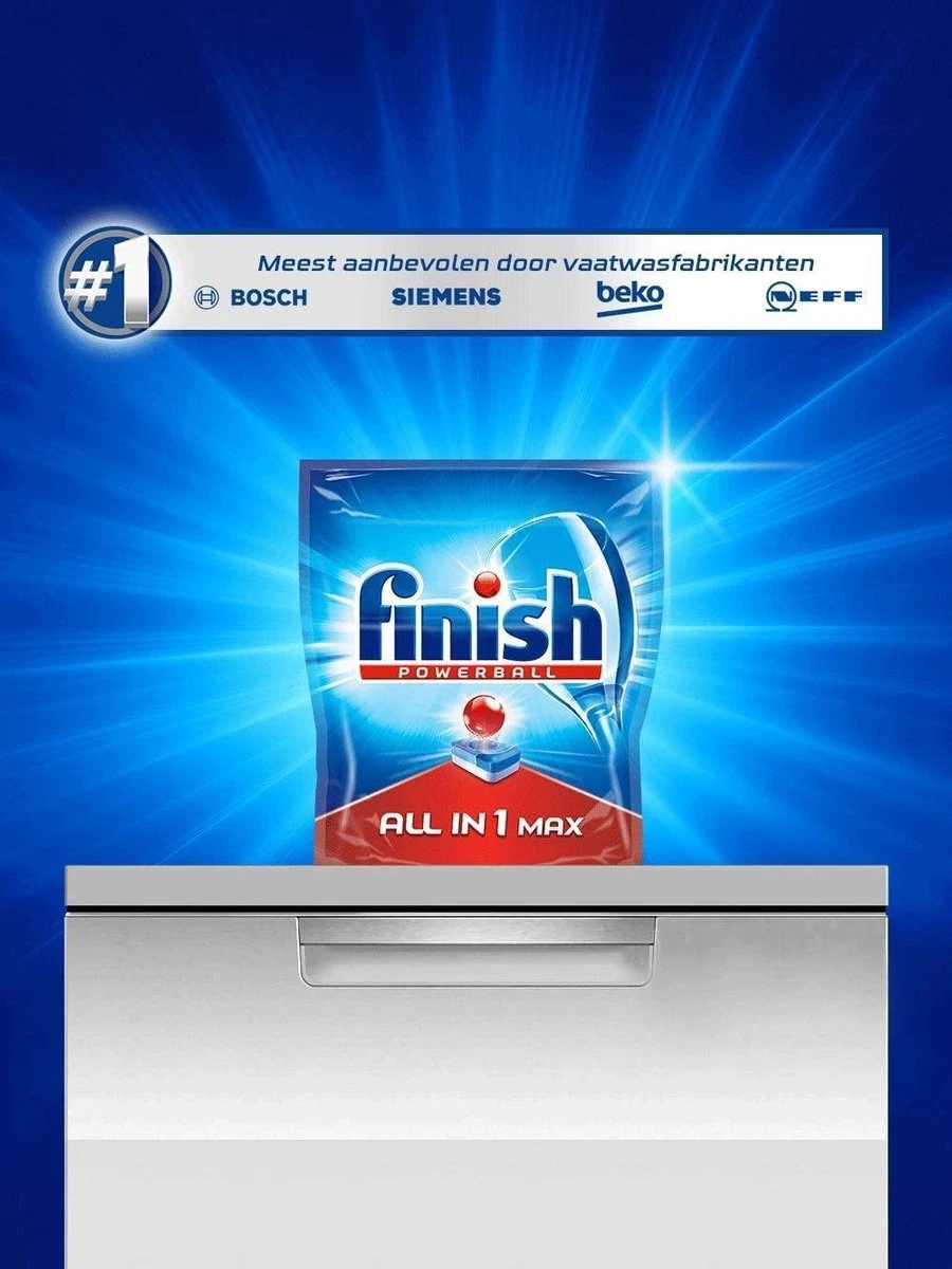 Finish All In 1 Max Citroen - Vaatwastabletten - 170 Tabs - Voordeelpak 2 Finish All In 1 Max Citroen - Vaatwastabletten - 170 Tabs - Voordeelpak - Image 2