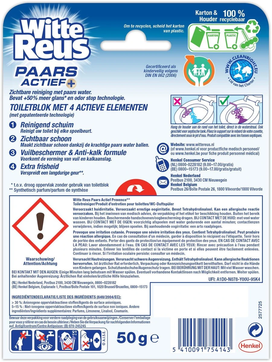 Witte Reus Paars Actief Toiletblok - Lavendel - WC Blokjes Voordeelverpakking - 10 Stuks 8 Witte Reus Paars Actief Toiletblok - Lavendel - WC Blokjes Voordeelverpakking - 10 Stuks - Image 8