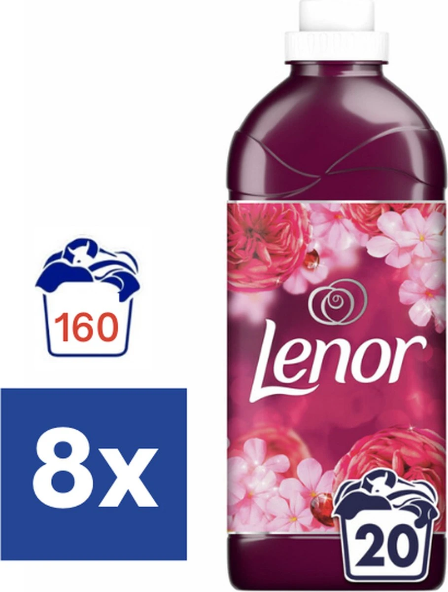 Lenor Jasmijn Robijn Wasverzachter - 8 X 460 Ml (160 Wasbeurten) 2 Lenor Jasmijn Robijn Wasverzachter - 8 X 460 Ml (160 Wasbeurten) - Image 2