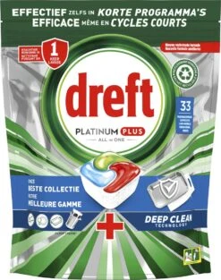 Dreft Platinum Plus All In One Deep Clean - Vaatwastabletten - Voordeelverpakking 4 X 33 Stuks 11 Dreft Platinum Plus All In One Deep Clean - Vaatwastabletten - Voordeelverpakking 4 X 33 Stuks -Winkel Voor Schoonmaakartikelen 948x1200 1