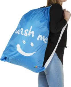 Wonair - Grote Waszak - 60x90cm - Hemelsblauw - Met Trekkoord En Draagband -Winkel Voor Schoonmaakartikelen 972x1200