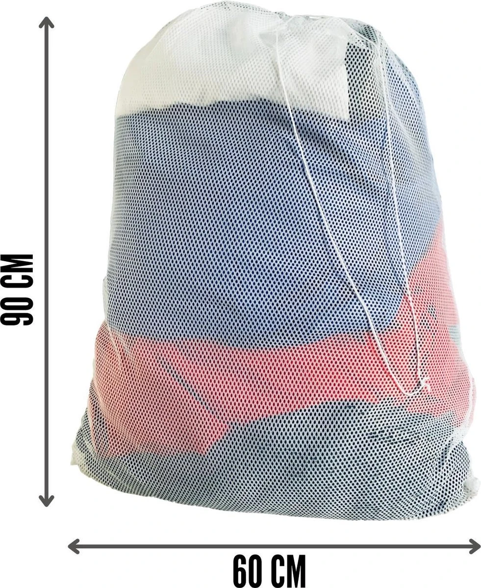 Orange85 Waszak - Groot - XL - 60 X 90 CM - Wit - Treksysteem - Trekbandsluiting - Polyester - Wasnet - Laundry Bag - Voor Kleding 3 Orange85 Waszak - Groot - XL - 60 X 90 CM - Wit - Treksysteem - Trekbandsluiting - Polyester - Wasnet - Laundry Bag - Voor Kleding - Image 3