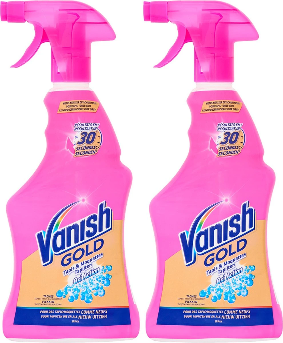 Vanish Oxi Action Gold Vlekverwijderaar Spray - 500ml X2 2 Vanish Oxi Action Gold Vlekverwijderaar Spray - 500ml X2 - Image 2